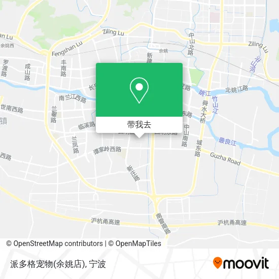 派多格宠物(余姚店)地图