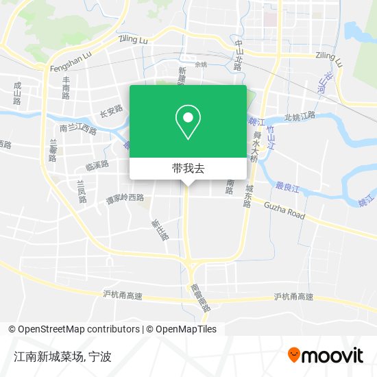 江南新城菜场地图