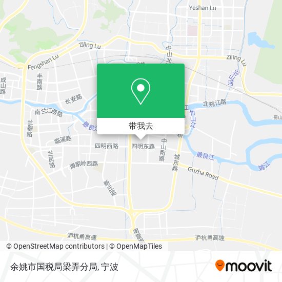 余姚市国税局梁弄分局地图