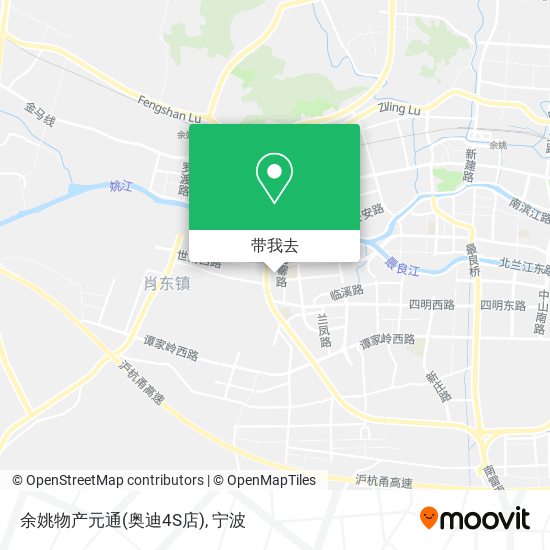 余姚物产元通(奥迪4S店)地图