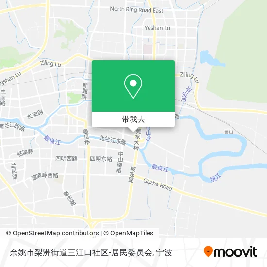 余姚市梨洲街道三江口社区-居民委员会地图