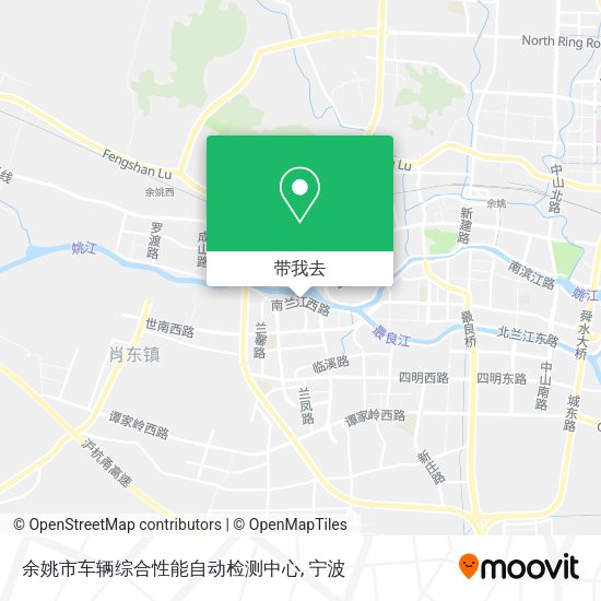 余姚市车辆综合性能自动检测中心地图