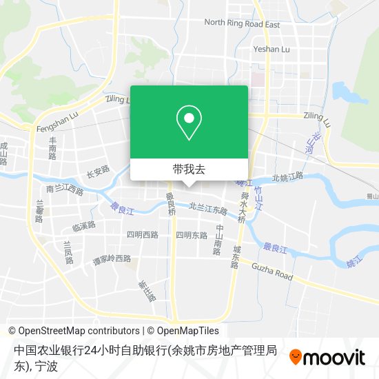 中国农业银行24小时自助银行(余姚市房地产管理局东)地图
