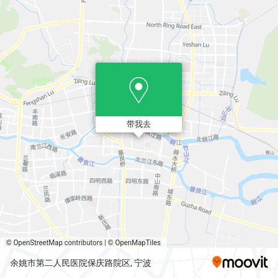 余姚市第二人民医院保庆路院区地图