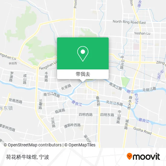 荷花桥牛味馆地图