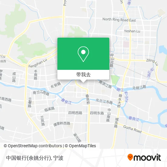 中国银行(余姚分行)地图