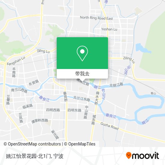 姚江怡景花园-北1门地图