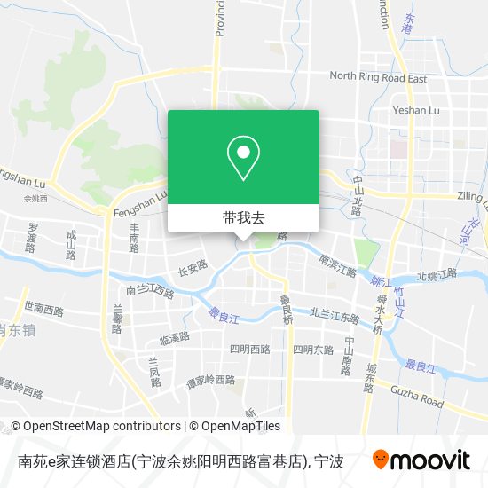 南苑e家连锁酒店(宁波余姚阳明西路富巷店)地图