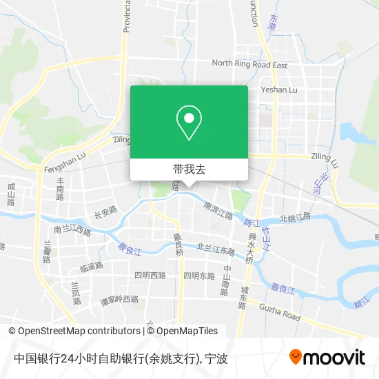 中国银行24小时自助银行(余姚支行)地图