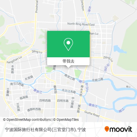 宁波国际旅行社有限公司(三官堂门市)地图