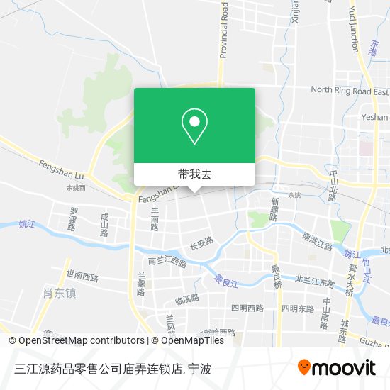 三江源药品零售公司庙弄连锁店地图