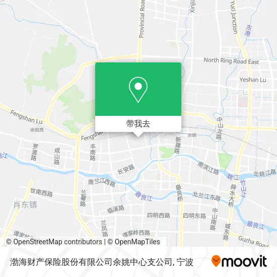 渤海财产保险股份有限公司余姚中心支公司地图