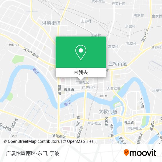 广厦怡庭南区-东门地图