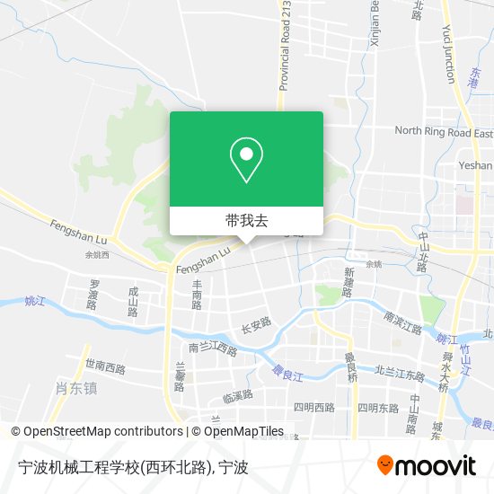 宁波机械工程学校(西环北路)地图