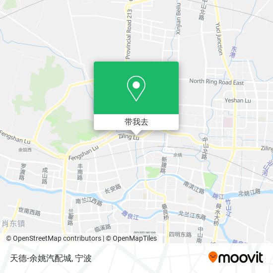 天德-余姚汽配城地图