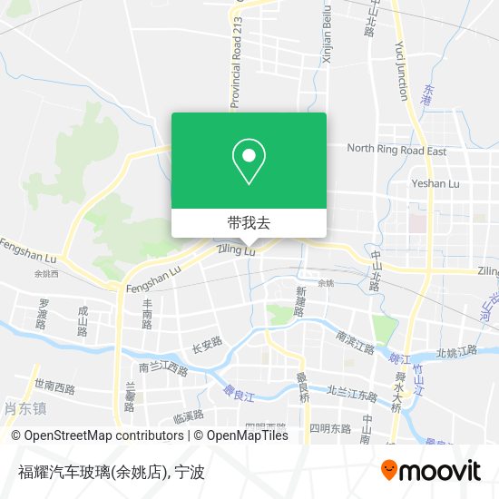 福耀汽车玻璃(余姚店)地图