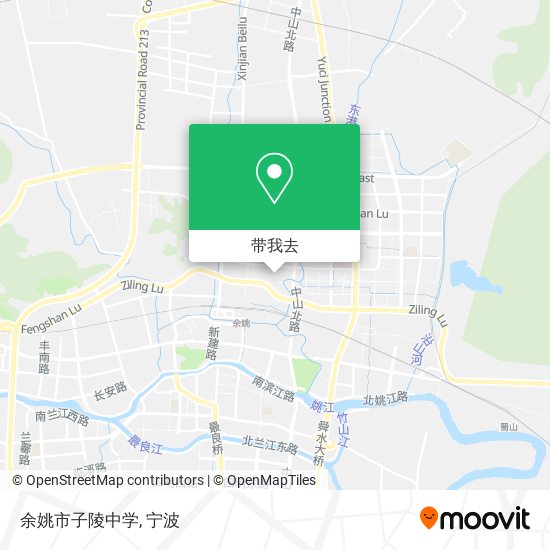 余姚市子陵中学地图