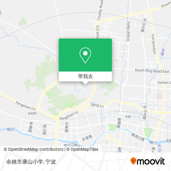 余姚市康山小学地图