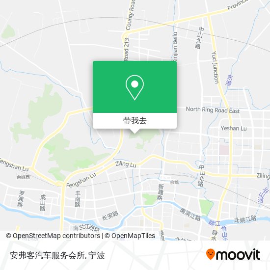安弗客汽车服务会所地图