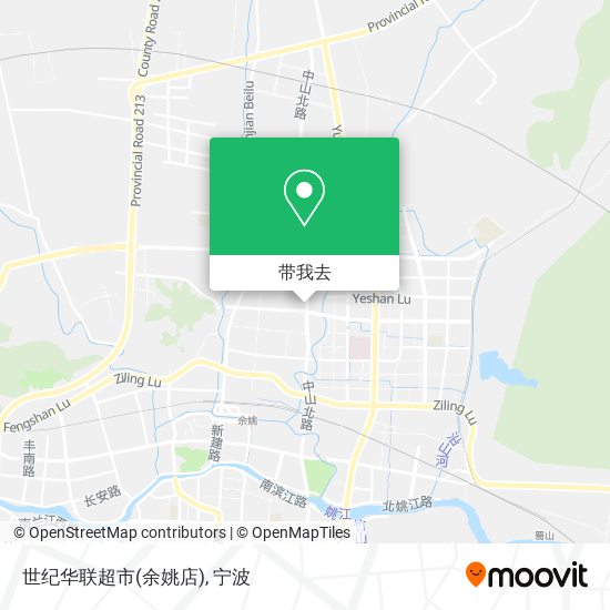 世纪华联超市(余姚店)地图