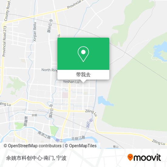 余姚市科创中心-南门地图