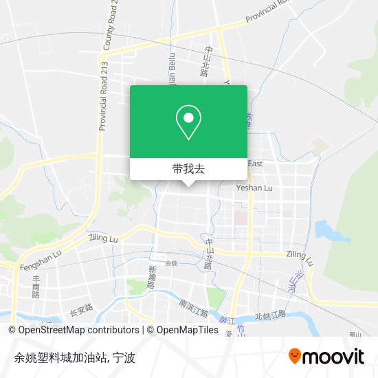 余姚塑料城加油站地图