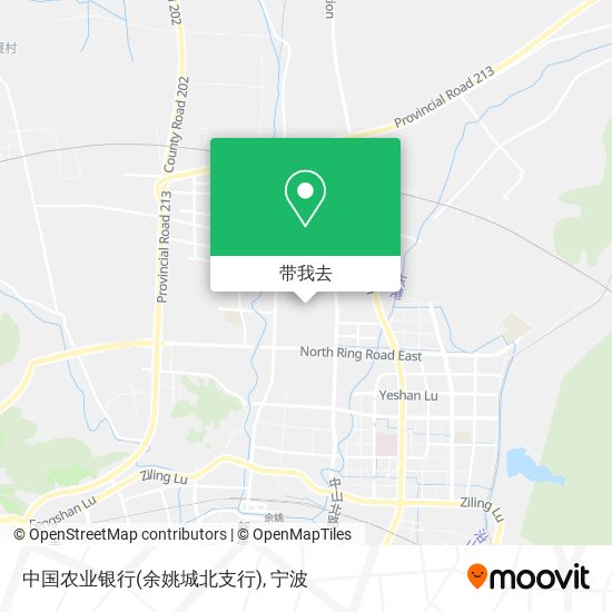 中国农业银行(余姚城北支行)地图