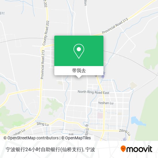宁波银行24小时自助银行(仙桥支行)地图