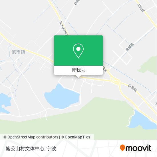施公山村文体中心地图