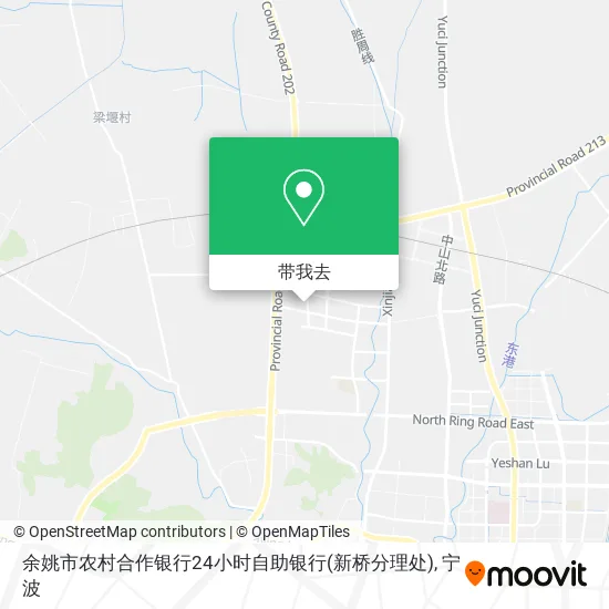余姚市农村合作银行24小时自助银行(新桥分理处)地图
