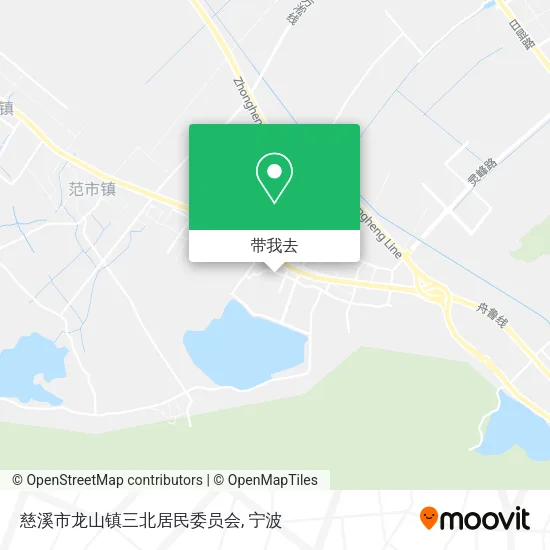 慈溪市龙山镇三北居民委员会地图