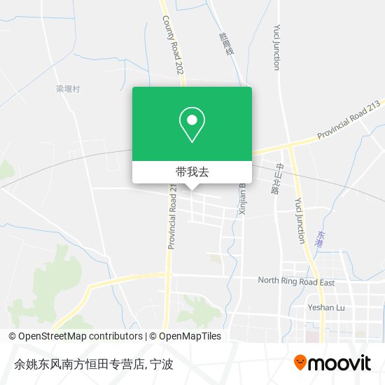 余姚东风南方恒田专营店地图