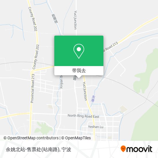 余姚北站-售票处(站南路)地图