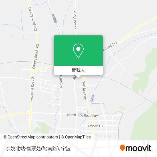 余姚北站-售票处(站南路)地图