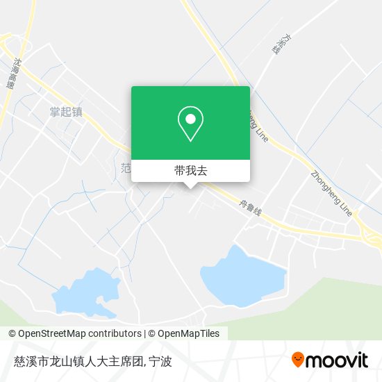慈溪市龙山镇人大主席团地图