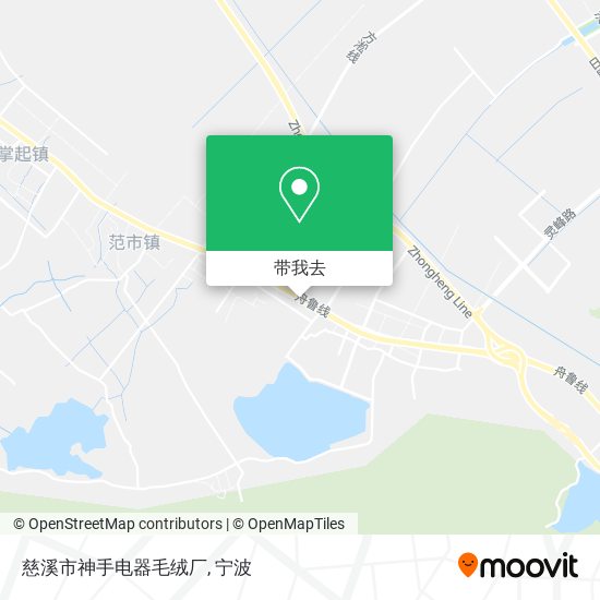 慈溪市神手电器毛绒厂地图