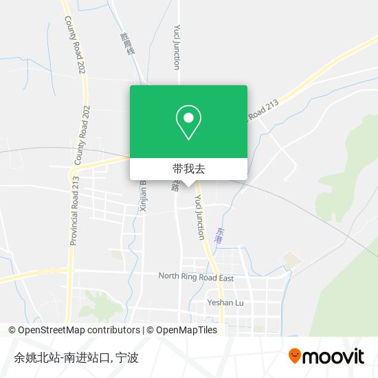 余姚北站-南进站口地图