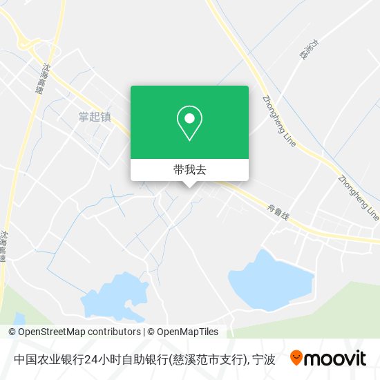 中国农业银行24小时自助银行(慈溪范市支行)地图