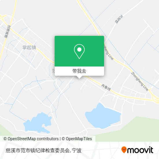 慈溪市范市镇纪律检查委员会地图