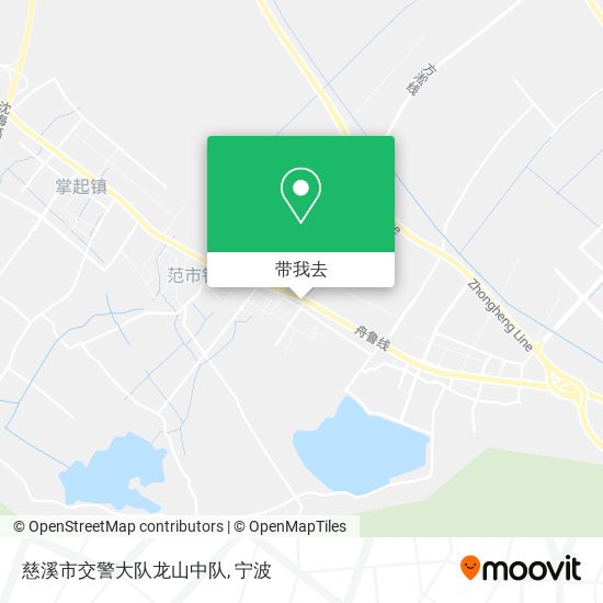 慈溪市交警大队龙山中队地图