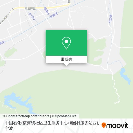 中国石化(横河镇社区卫生服务中心梅园村服务站西)地图
