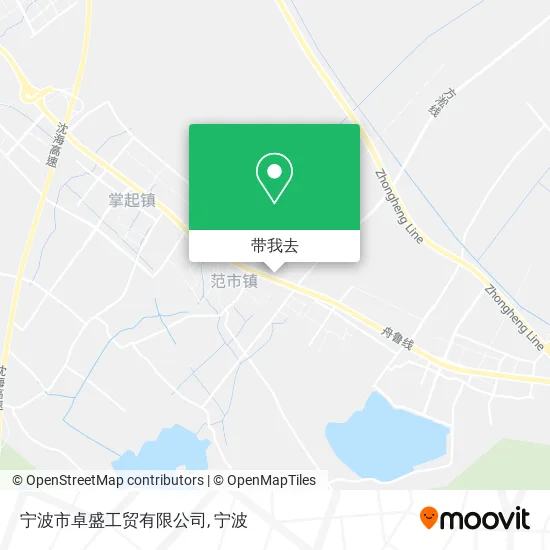 宁波市卓盛工贸有限公司地图