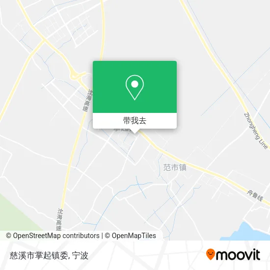 慈溪市掌起镇委地图