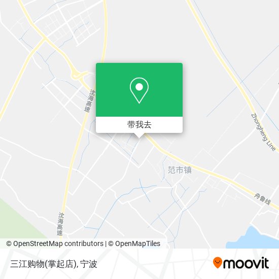 三江购物(掌起店)地图