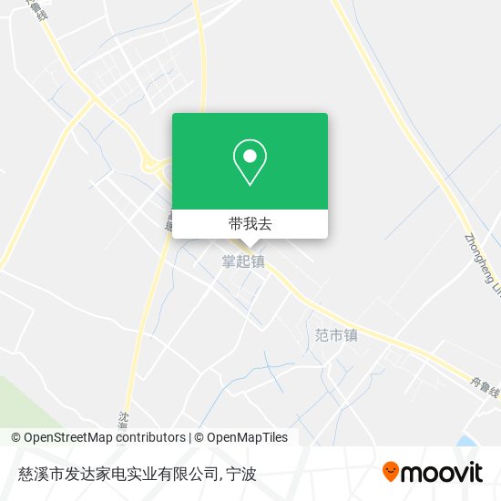 慈溪市发达家电实业有限公司地图