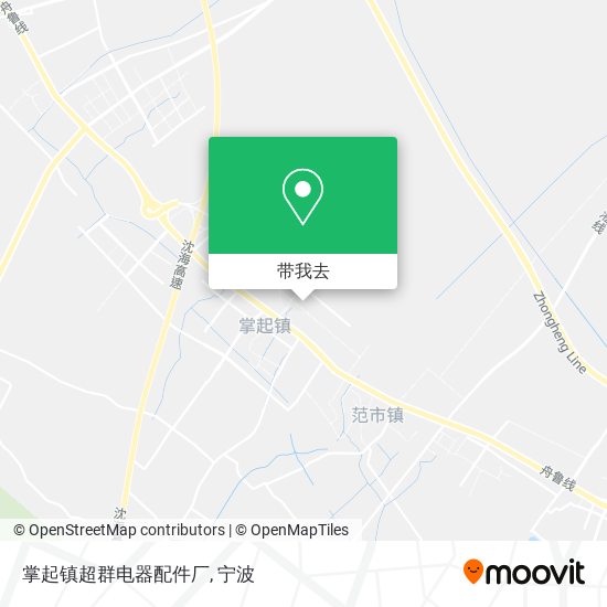 掌起镇超群电器配件厂地图