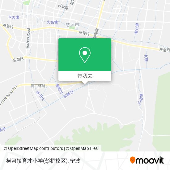 横河镇育才小学(彭桥校区)地图