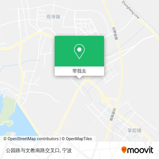 公园路与文教南路交叉口地图