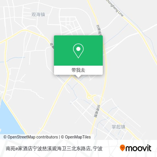 南苑e家酒店宁波慈溪观海卫三北东路店地图