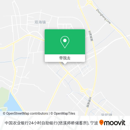 中国农业银行24小时自助银行(慈溪师桥储蓄所)地图